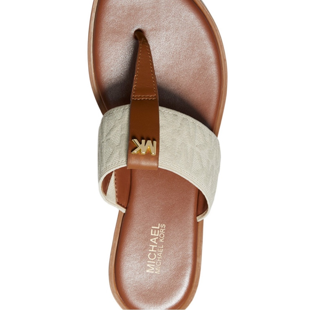 Michael Kors Women's Verity Elastic Flip-Flops - Picture 5 of 8